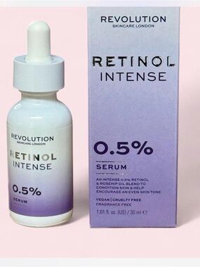 Revolution Retinol Intense Serum - Purple, White